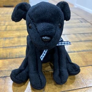 3/$18 | Vintage TY Beanie Baby | Luke the black labrador dog plush
